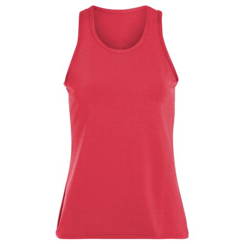 Ladies Poly/Spandex Solid Racerback Tank Thumbnail