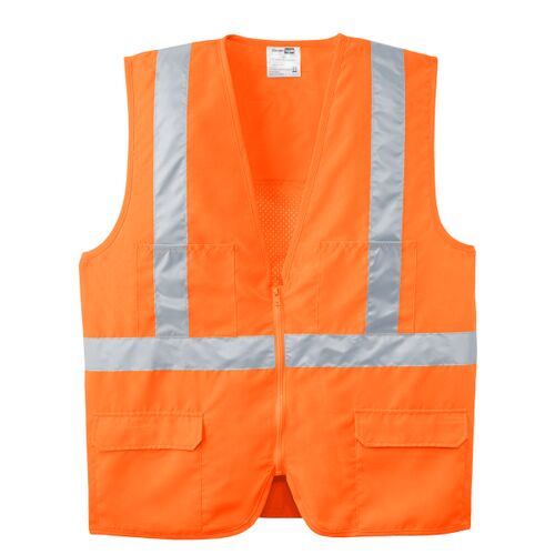 Ansi 107 Class 2 Mesh Back Safety Vest Thumbnail