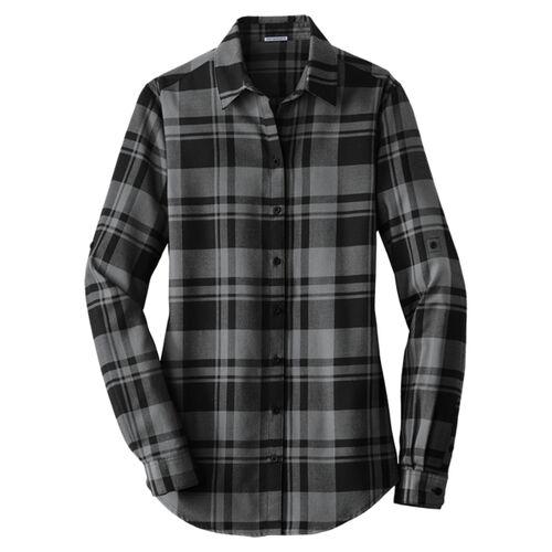 Women's Plaid Flannel Tunic Thumbnail